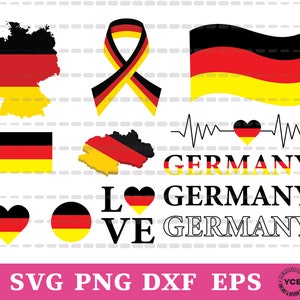 Germany Flag SVG, Germany Flag Vector, Silhouette, Cricut file, Clipart, Cuttable Design, Png, Dxf & Eps Designs.