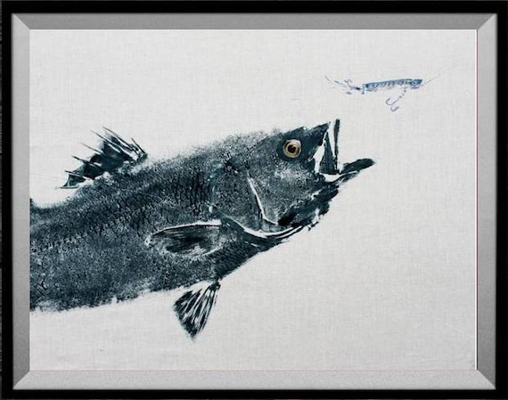 GYOTAKU Fish Rubbing Striped Bass Art Print 11X14 Inches Fisherman Gift  Quality Saltwater Fishing Lure by Artist Barry Singer - Etsy