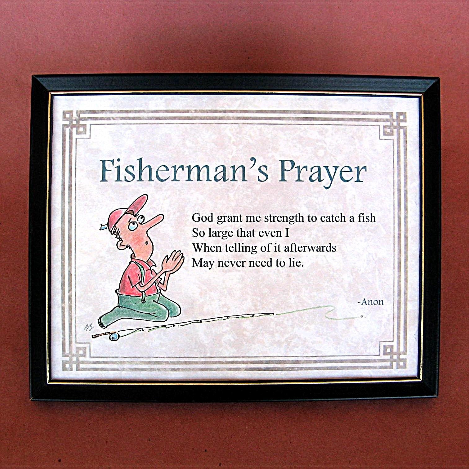 Fisherman's Prayer Original Art is a perfect Lake Decor Etsy