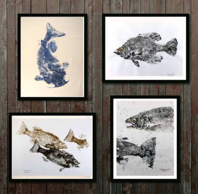 a pleasing arrangement of fish art