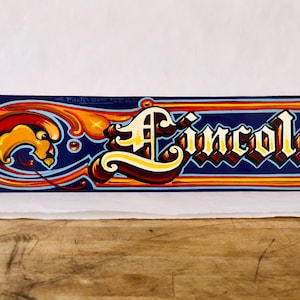 Darío Rego Hand-Painted Filete Porteño Sign: Argentinian Folk Art (4x16&quot;)