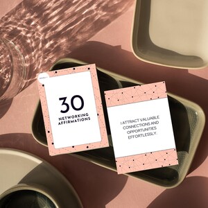 Tarjetas de Afirmación para Networking Profesional: Fortalece la Confianza y Crea Conexiones con Citas Inspiradoras - Set de 30