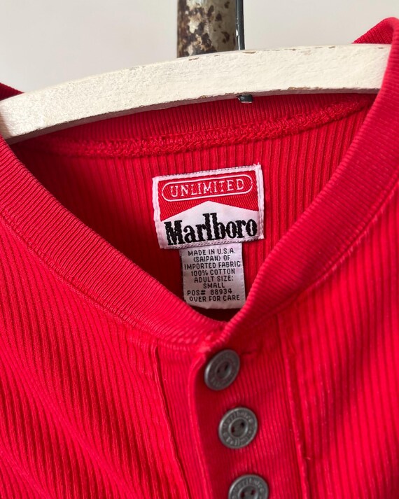 1990s Marlboro Thermal Cotton Shirt - image 4