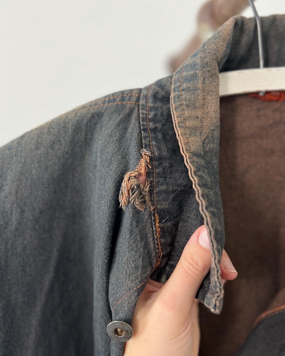 Vintage Denim Chore Coat - image 6
