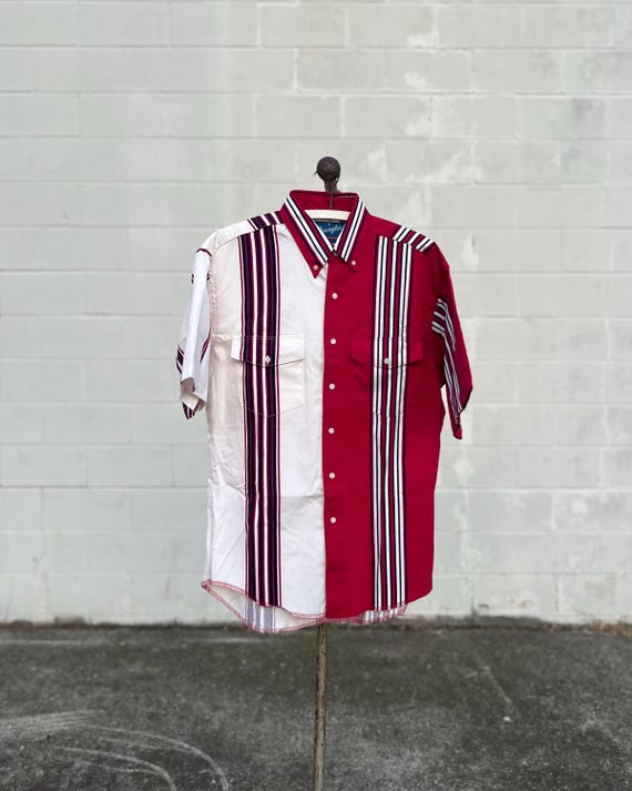 Wrangler Western Shirt Camicia Uomo, Rosso Ruby Wine, Taglia L, In Misto Cotone, Casual Regolare