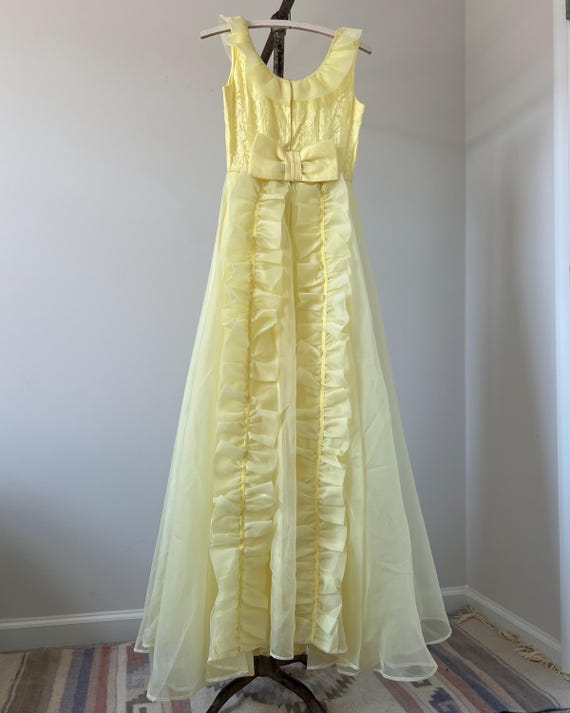 1950s Chiffon Gown - image 3