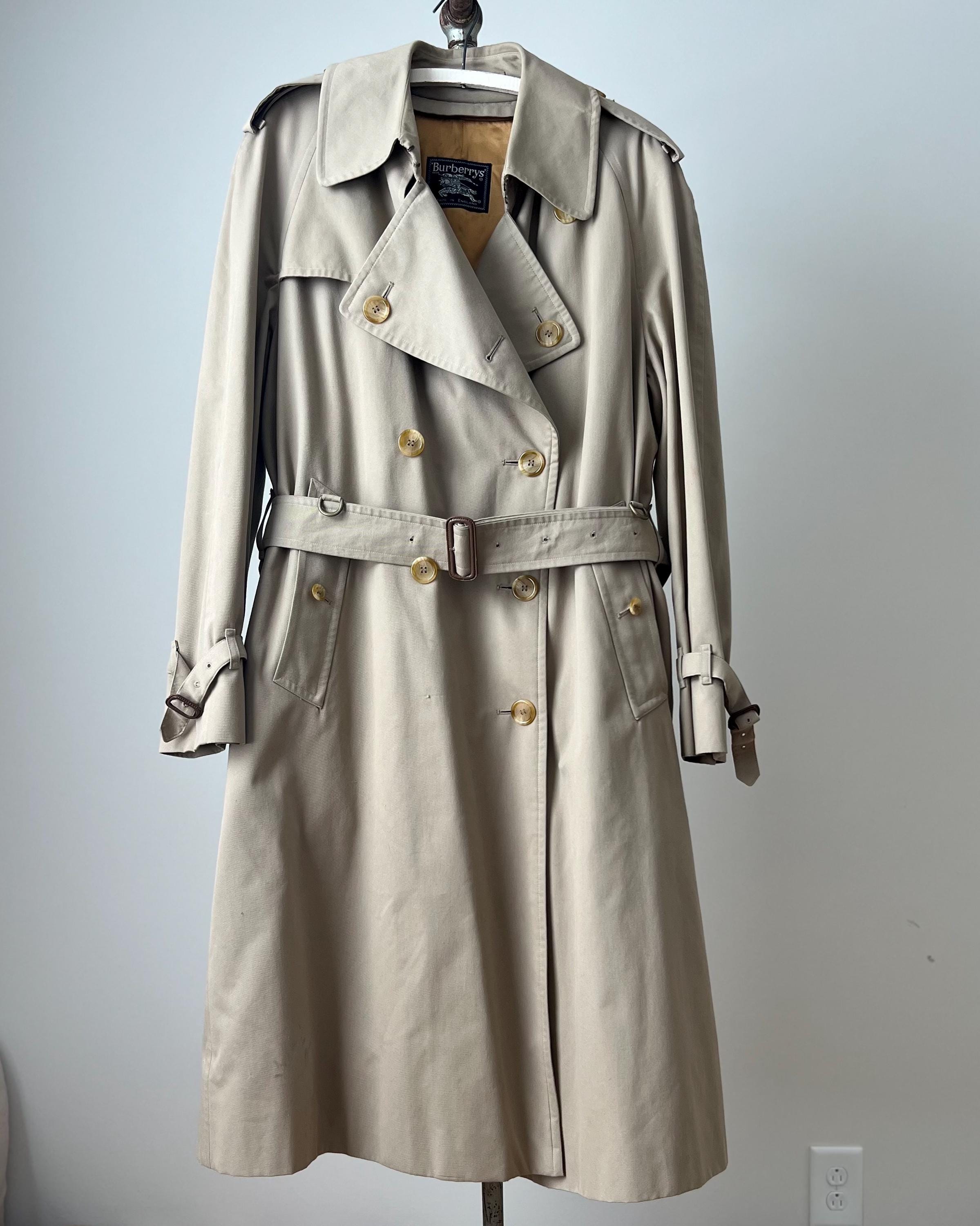 Burberry Trench Coat Vintage 80s - Etsy Burberry Trench Coat Vintage 80s - Etsy
