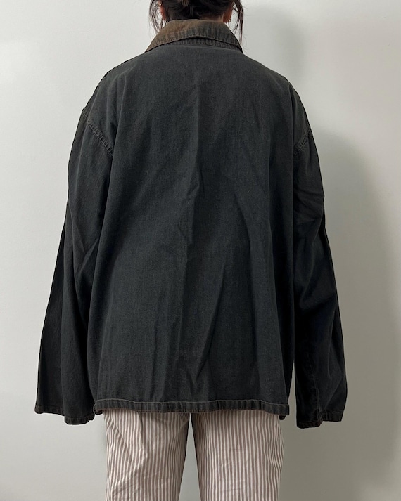 Vintage Denim Chore Coat - image 2