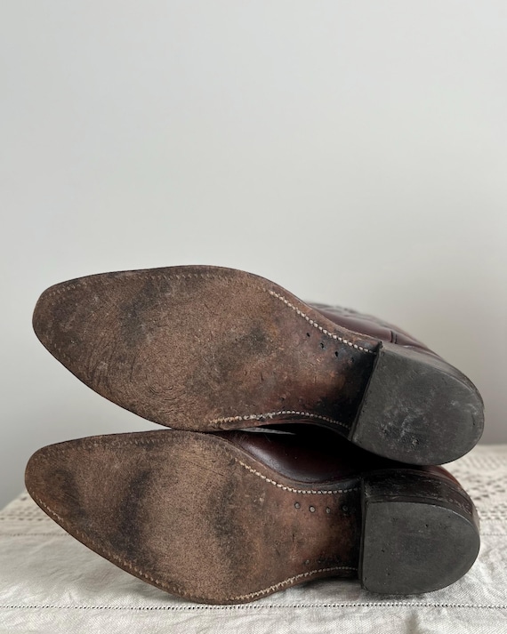 Vintage Embroidered Cowboy Boots - image 7
