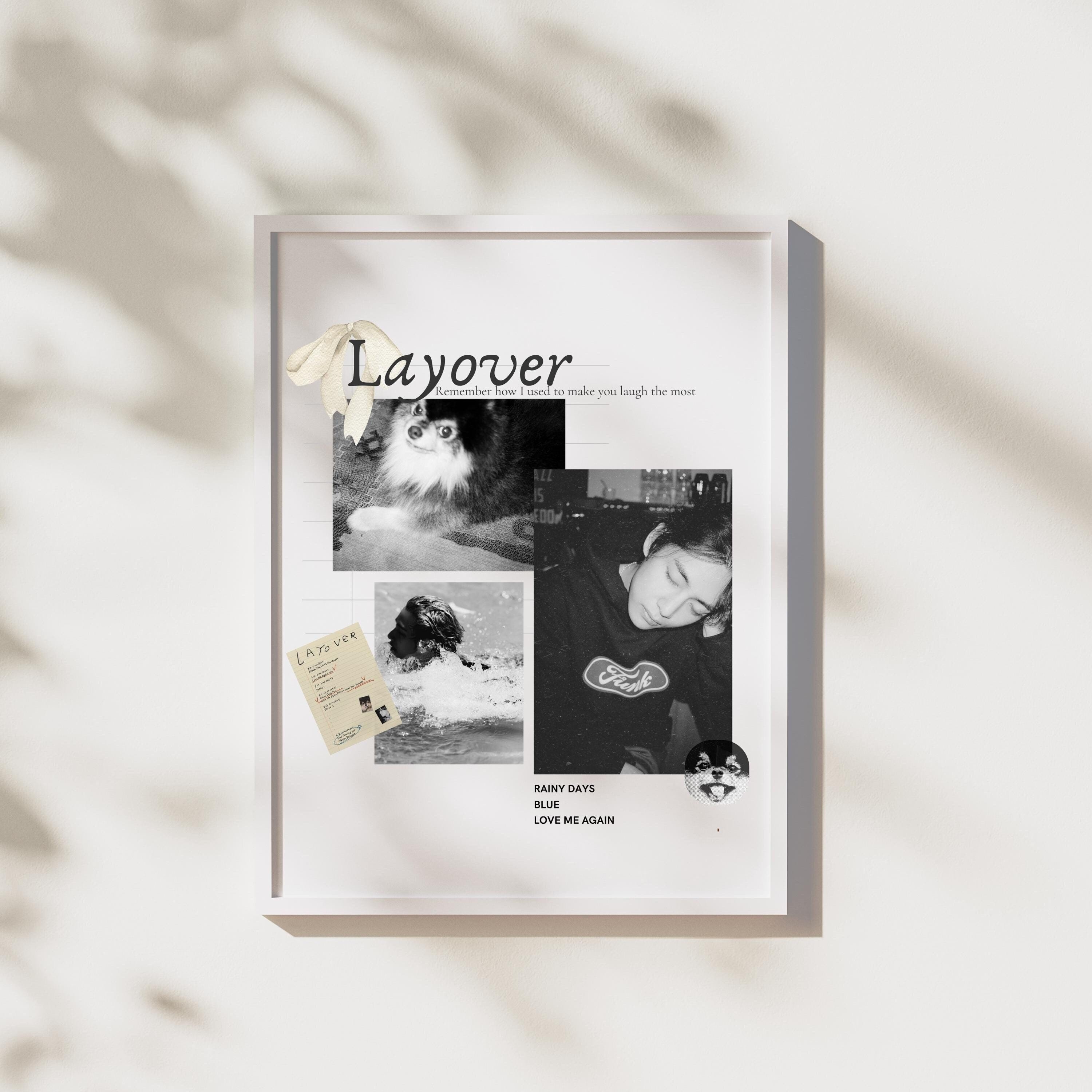 BTS Vテテ Layover BTS 直筆サイン ポスター BTS JAPAN OFFICIAL MOBILE