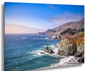 Photo de Big Sur en Californie, impression d'art en Californie, art mural, serein côtier, photographie de paysage : impression/toile/acrylique/métal
