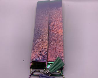 Wristlet Keychain Cosmic Shimmer Glow Wristlet, Stylish Key Fob for Bags & Keys, Cute Handmade Accessory Gift