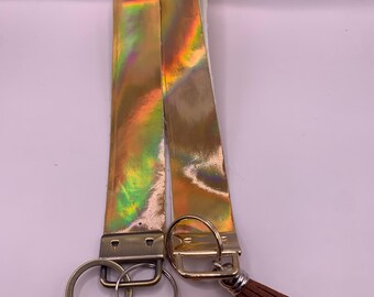 Wristlet Strap Golden Hour Glow Safety Wristlet Key Fob, Stylish Handmade Wristlet for Keys & Essentials, Cute Gift Idea