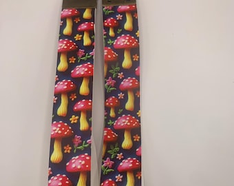 Fairy Ring Wristlet Keychain, Enchanted Mushroom Wristlet, Cottagecore Wristlet, Forest Magic Wristlet, Handmade Car Keychain