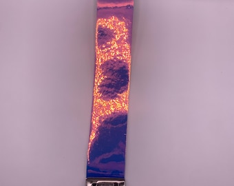 Prismatic Wristlet Keychain, Handmade Rainbow Wristlet Keychain, Handmade Women Wristlet Keychain, Nature Wristlet Keychain