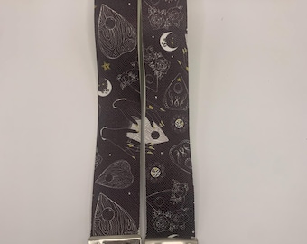 Celestial Wristlet Keychain, Moon and Stars Wristlet, Don’t Forget to Say Goodbye Mystical Keychain, Cosmic Keychain, Night Sky Wristlet