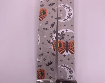 Glow Garden Wristlet, Midnight Butterfly Garden Glow Wristlet, Car Key Wristlet, Handmade Bag Wristlet, Wristlet Purse Strap