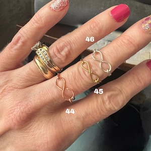 Drahtwickelringe/ Perlenringe/ Geflochtener Ring/ Zarte Ring/ Edelstein Ring/ Infinity Ring/ Handarbeit Ring