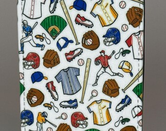 Diseño de béisbol para equipaje o bolsa de juego. Etiqueta de identificación.