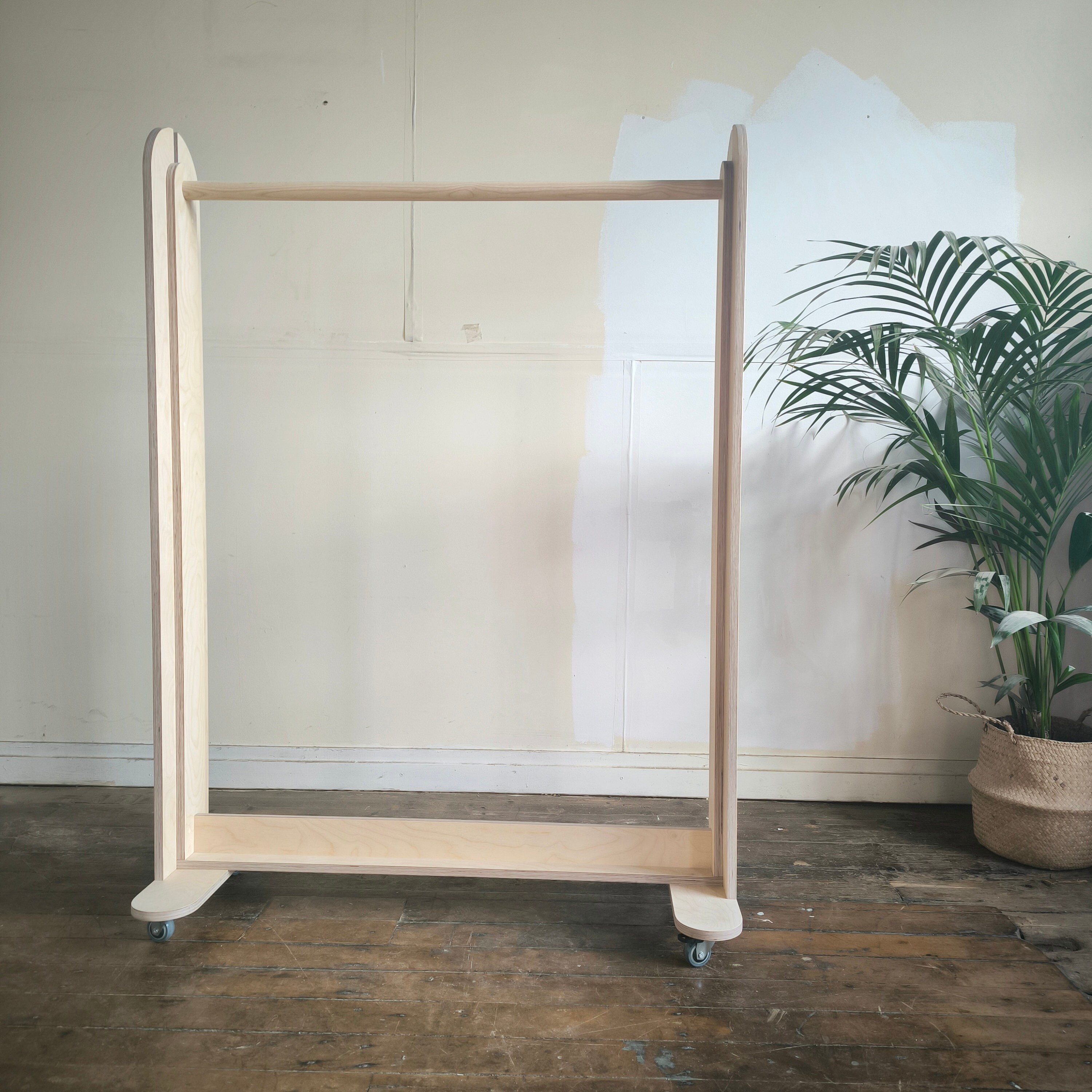 Birch Ply Saturo Clothing Rail - 1000 X 1450mm Clothes Rack - Etsy UK