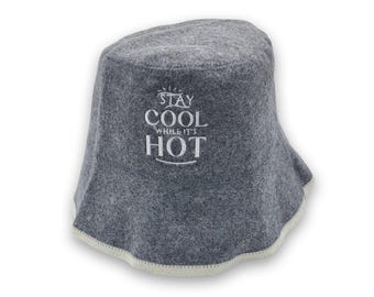 Saunahut aus nordischer Wolle - Hitzebeständig, Premium-Qualität, Unisex-Spa-Accessoire