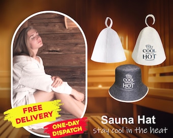 Nordic Wool Sauna Hat – Heat-Resistant, Premium Quality, Unisex Spa Accessory