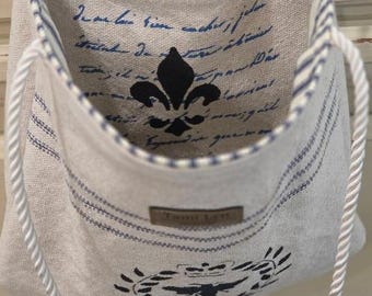 Sac cabas ouvert Marché Européen Fleur de Lys