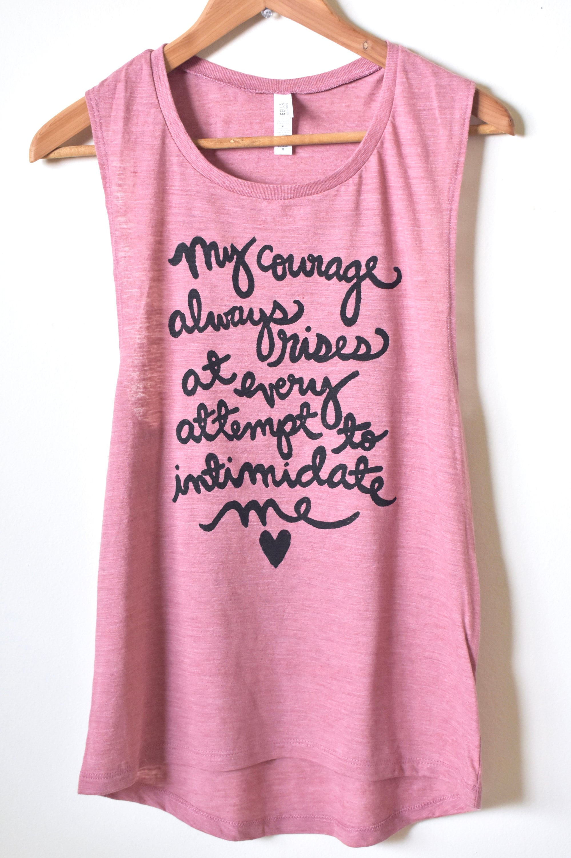 My Courage Always Rises Jane Austen Quote Men Women Top Unisex T Shirt 2573