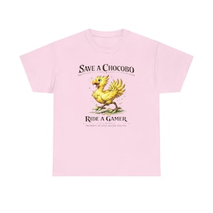 Save A Chocobo Ride A Gamer Shirt, Funny Gamer Tee, Fantasy RPG Shirt, Retro Gaming Shirt, Geek Humor Graphic Tee image 14