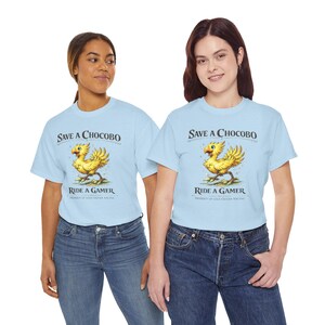 Save A Chocobo Ride A Gamer Shirt, Funny Gamer Tee, Fantasy RPG Shirt, Retro Gaming Shirt, Geek Humor Graphic Tee image 13