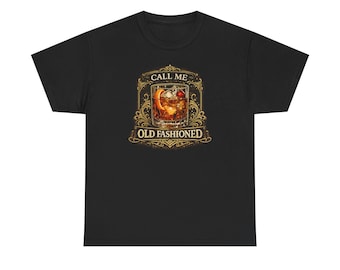 Koszulka "Call Me Old Fashioned", koszulka dla miłośników whisky, koszulka z koktajlem Bourbon, zabawna koszulka do picia, prezent dla barmana, koszulka do miksologii