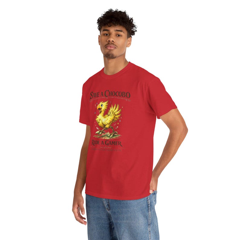Save A Chocobo Ride A Gamer Shirt, Funny Gamer Tee, Fantasy RPG Shirt, Retro Gaming Shirt, Geek Humor Graphic Tee image 11