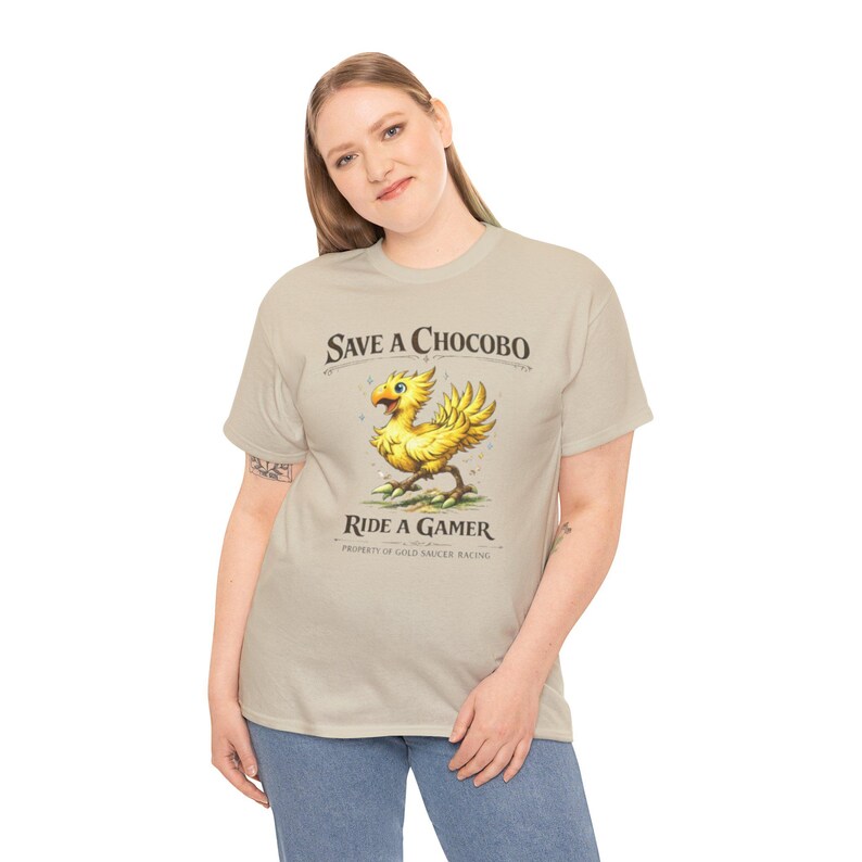 Save A Chocobo Ride A Gamer Shirt, Funny Gamer Tee, Fantasy RPG Shirt, Retro Gaming Shirt, Geek Humor Graphic Tee image 7