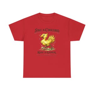 Save A Chocobo Ride A Gamer Shirt, Funny Gamer Tee, Fantasy RPG Shirt, Retro Gaming Shirt, Geek Humor Graphic Tee image 10