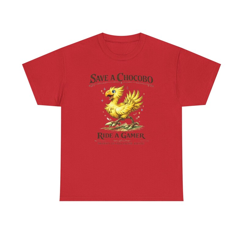 Save A Chocobo Ride A Gamer Shirt, Funny Gamer Tee, Fantasy RPG Shirt, Retro Gaming Shirt, Geek Humor Graphic Tee image 10