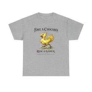 Save A Chocobo Ride A Gamer Shirt, Funny Gamer Tee, Fantasy RPG Shirt, Retro Gaming Shirt, Geek Humor Graphic Tee image 18