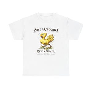 Save A Chocobo Ride A Gamer Shirt, Funny Gamer Tee, Fantasy RPG Shirt, Retro Gaming Shirt, Geek Humor Graphic Tee image 19