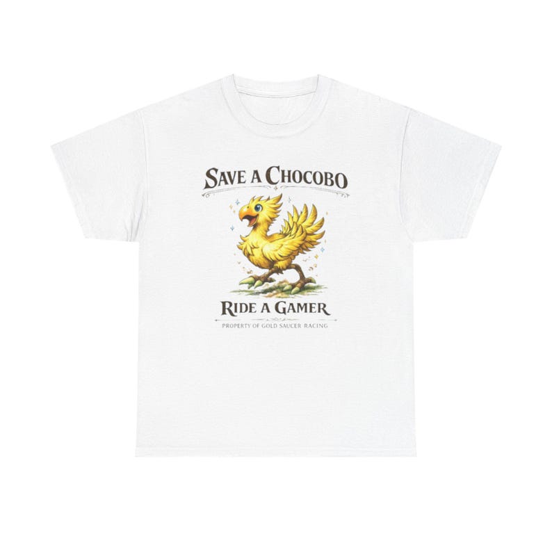 Save A Chocobo Ride A Gamer Shirt, Funny Gamer Tee, Fantasy RPG Shirt, Retro Gaming Shirt, Geek Humor Graphic Tee image 19