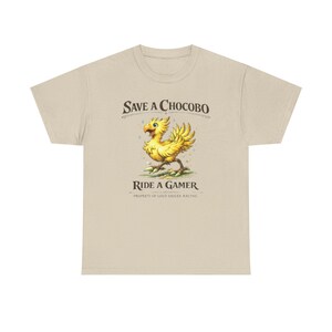 Save A Chocobo Ride A Gamer Shirt, Funny Gamer Tee, Fantasy RPG Shirt, Retro Gaming Shirt, Geek Humor Graphic Tee image 6