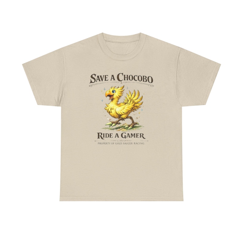 Save A Chocobo Ride A Gamer Shirt, Funny Gamer Tee, Fantasy RPG Shirt, Retro Gaming Shirt, Geek Humor Graphic Tee image 6