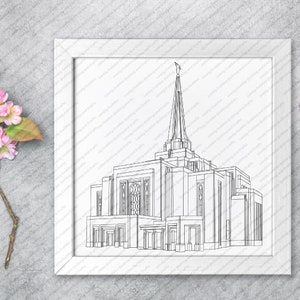 Gilbert, Arizona LDS-tempel SVG-bestand-digitale download