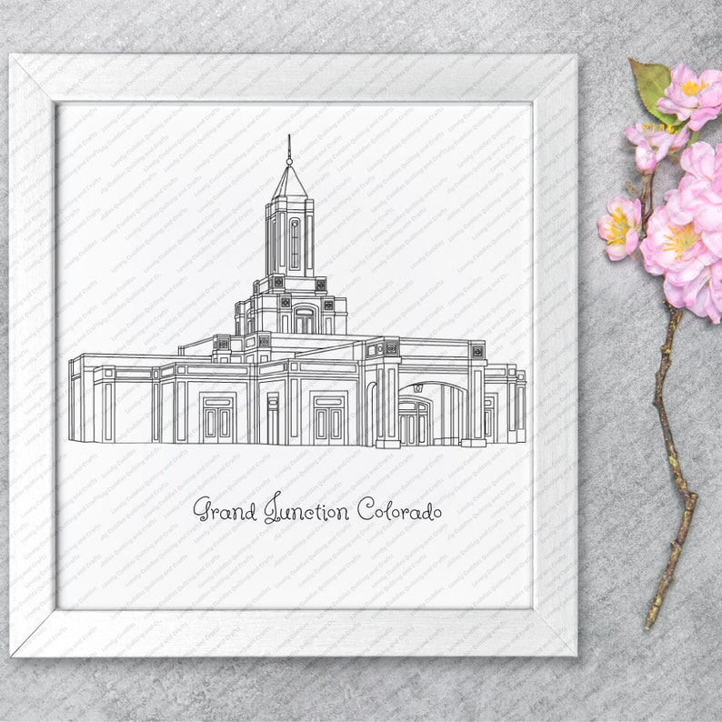 Grand Junction Colorado LDS Temple SVG Filedigital Download Etsy