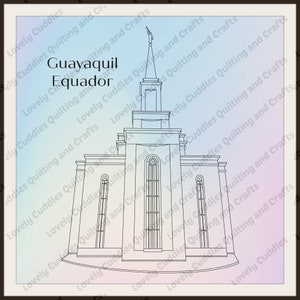 Guayaquil Equador LDS Temple SVG File-Digital Download