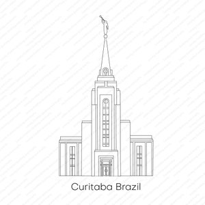 Curitiba Brazil LDS Temple SVG File-Digital Download
