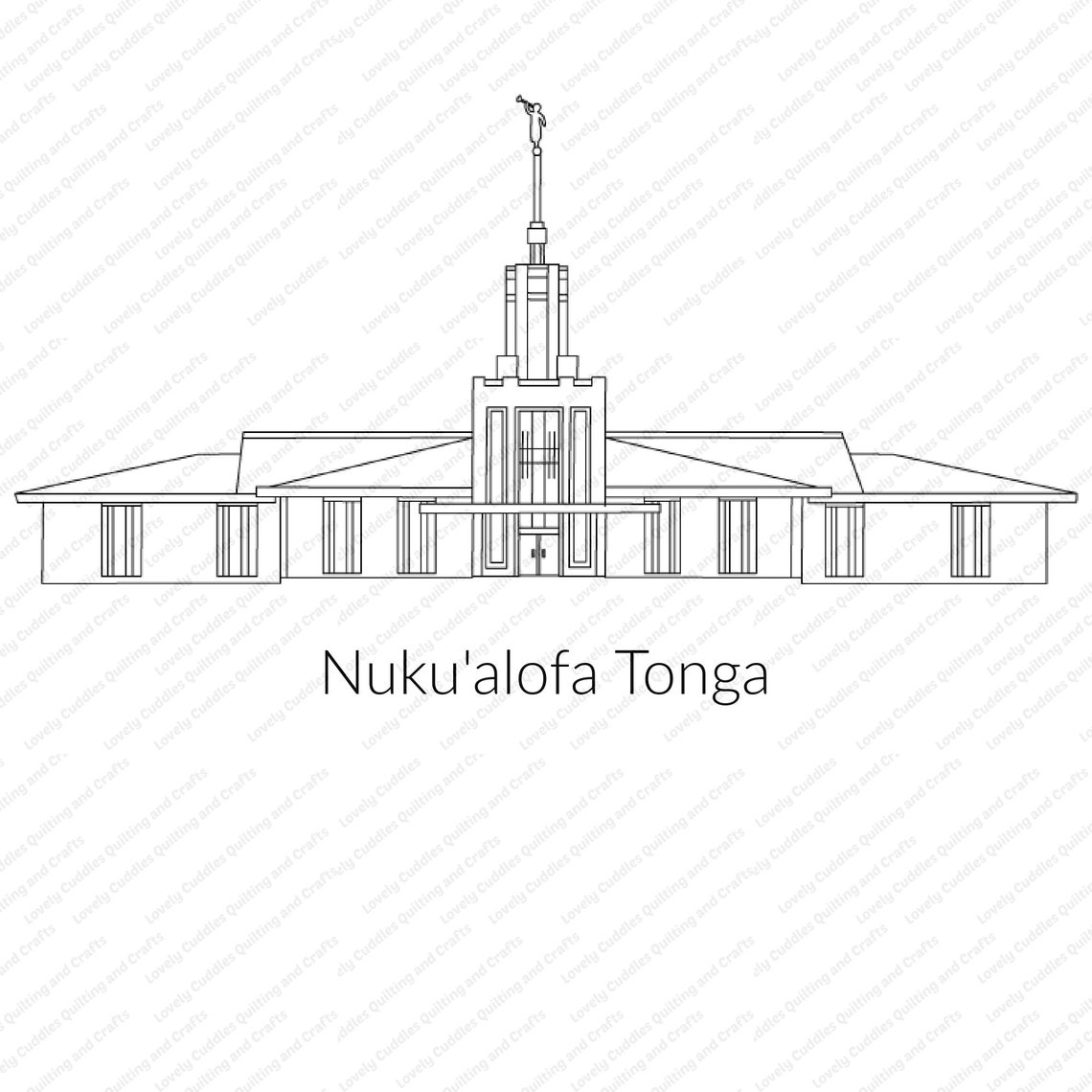 Nuku'alofa Tonga LDS Temple SVG Filedigital Download Etsy