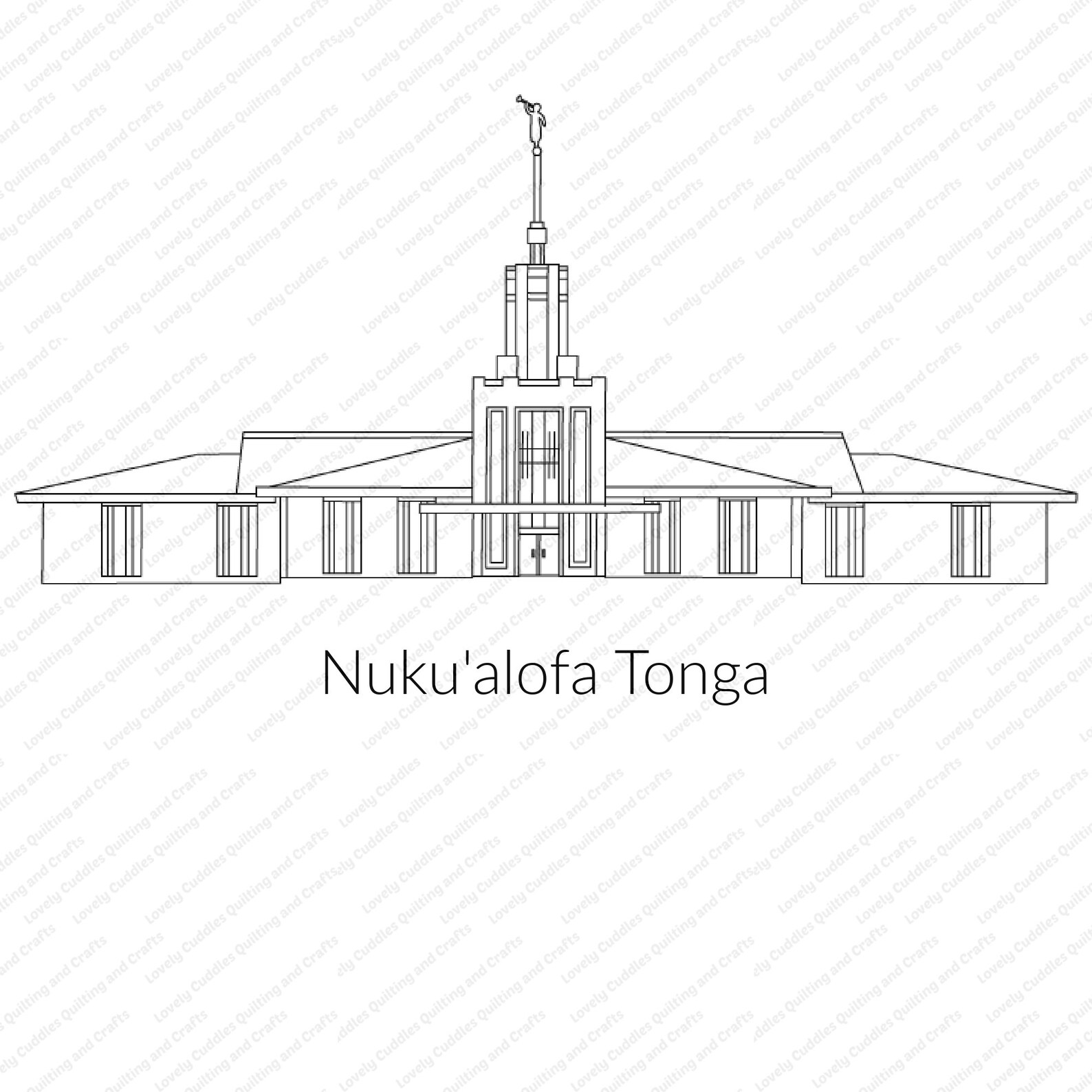 Nuku'alofa Tonga LDS Temple SVG Filedigital Download Etsy