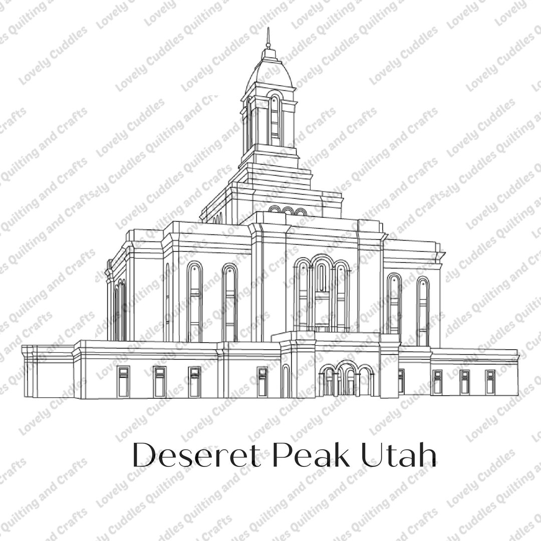 Deseret Peak Utah LDS Temple SVG File-digital Download - Etsy