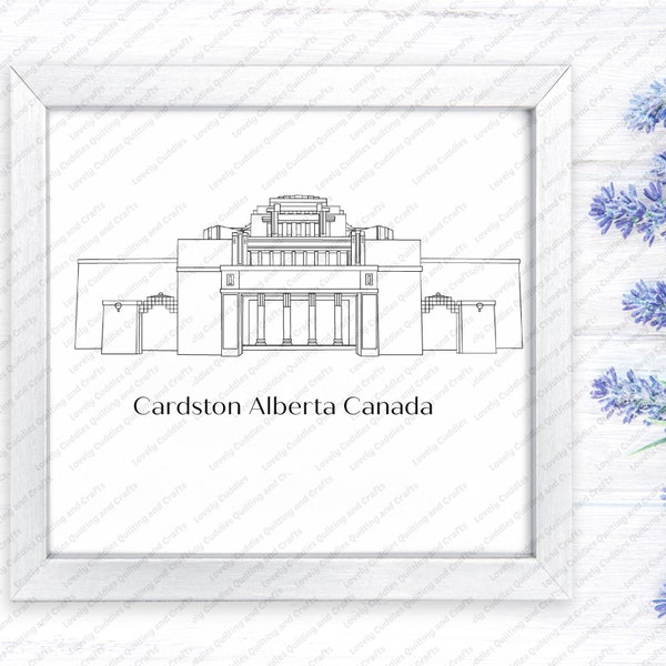 Cardston Alberta CanadaLDS Temple SVG File-Digital Download