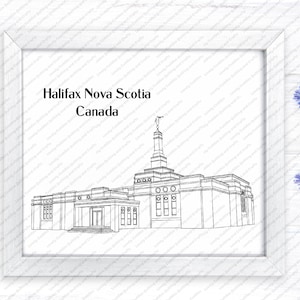 Halifax Nova Scotia Canada LDS Temple SVG File-Digital Download