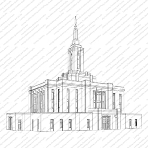 Pocatello, Idaho LDS Temple SVG File-Digital Download
